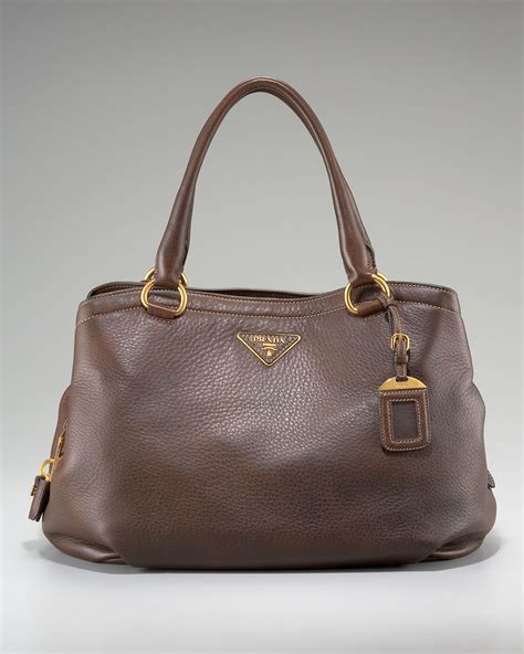 prada cervo deerskin tote|Prada Cervo Deerskin Tote with Shoulder Strap.